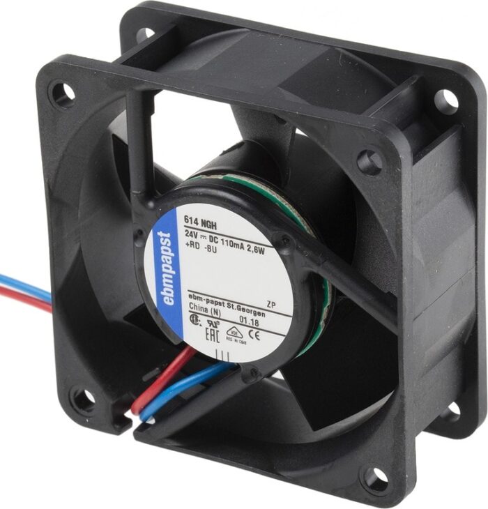 8026602827 Вентилятор Ebmpapst 614NGH 24V 110mA 2.6W 60x25 2pin Hirschmann — изображение 3
