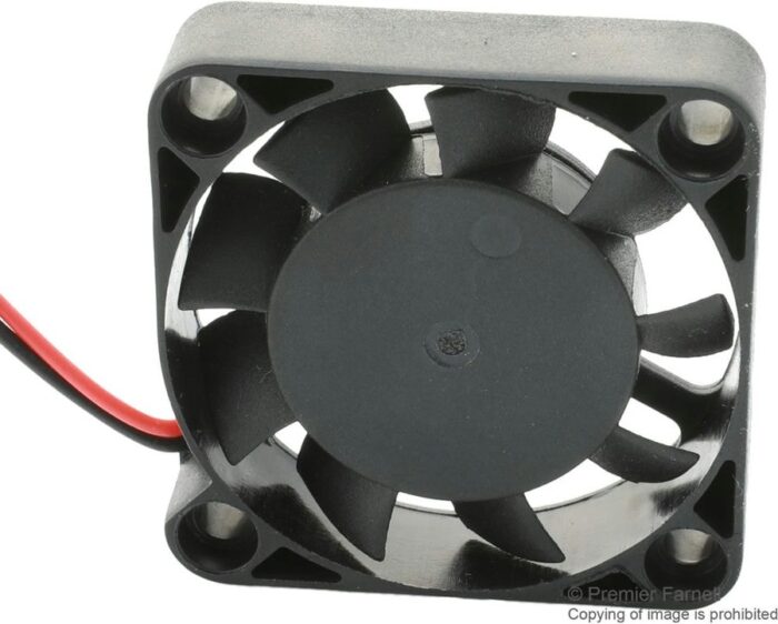 8000217798 MC002106, DC Axial Fan, 12 V, Square, 40 mm, 10.5 mm, Sleeve Bearing, 5.2 CFM Hirschmann — изображение 2