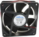 8000190193 MC002110, DC Axial Fan, 12 V, Square, 80 mm, 25 mm, Sleeve Bearing, 38.6 CFM Hirschmann