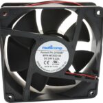 8000190193 MC002110, DC Axial Fan, 12 V, Square, 80 mm, 25 mm, Sleeve Bearing, 38.6 CFM Hirschmann