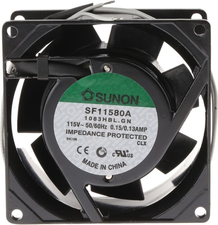 8007758626 SF11580A1083HBL.GN, Вентилятор осевой, 115В AC, 80x80x38мм, 52(±7%)куб.м/ч, 36,5дБА Hirschmann — изображение 7