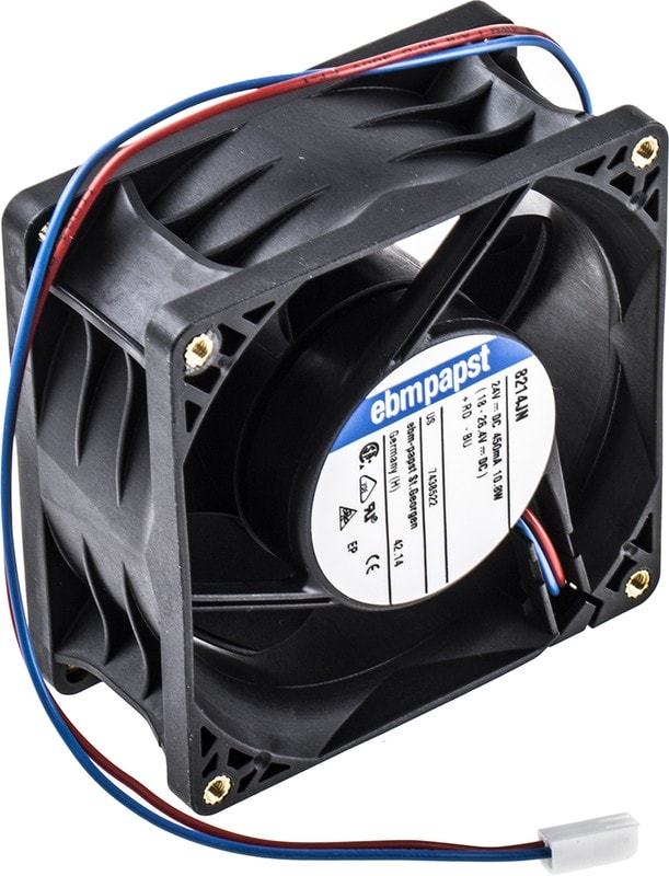 doc021699177 8002720558 8214JN-RS0, 8200 J Series Axial Fan, 24 V dc, DC Operation, 132m³/h, 11W, 80 x 80 x 38mm Hirschmann — изображение 1