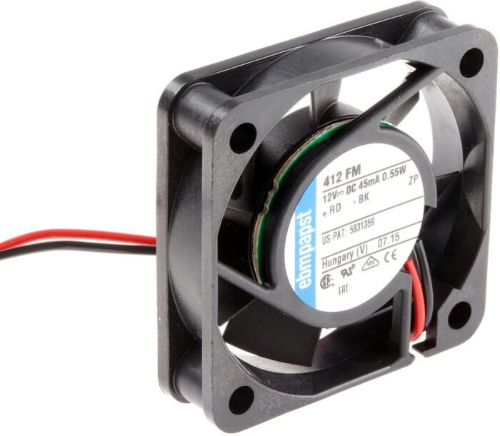 8009482486 412FM, 400 F Series Axial Fan, 12 V dc, DC Operation, 6m³/h, 500mW, 42mA Max, 40 x 40 x 10mm Hirschmann — изображение 2