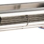 8008622711 QG030-148/14, Fan Blower, Cross Flow 24VDC Rectangular - 201mm L x 50mm H Ball 44.0 CFM (1.23m³/min) 2 Wire Leads Hirschmann