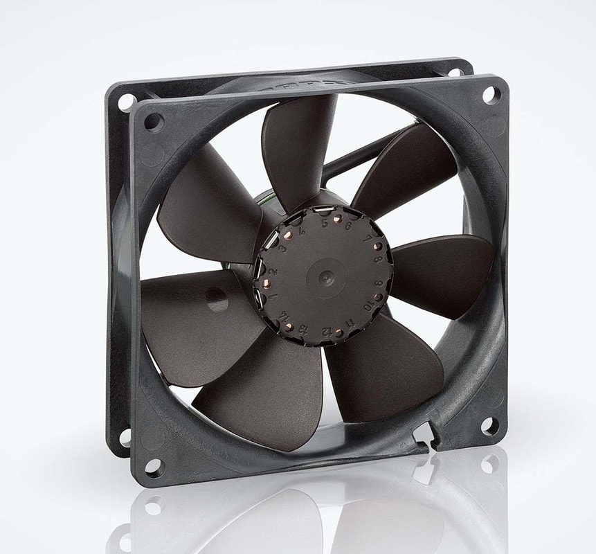 doc021704634 8002772925 3412 N/2GLE-454, 3400 N Series Axial Fan, 12 V dc, DC Operation, 61m³/h, 1.1W, IP20, 92 x 92 x 25mm Hirschmann — изображение 1