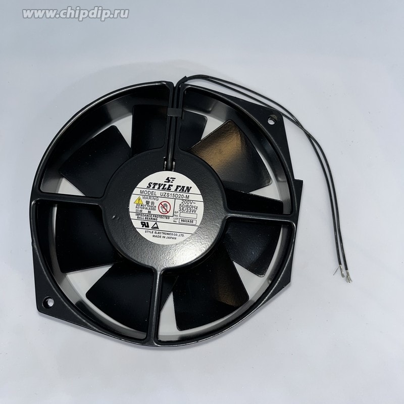doc021747937 8007683407 Вентилятор Style Fan UZS15D20-M 200V 35/33W 170x150x38 172x150x38 2pin железный с ушами Hirschmann — изображение 1
