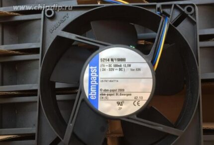 8035598892 Вентилятор Ebmpapst 5214N/19HHI 24V 500mA 13,5W 127x127x38 4pin Hirschmann