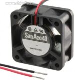 8005994384 109P0424H359, Fan Tubeaxial 24VDC Square - 40mm L x 40mm H Ball 2 Position Rectangular Connector Hirschmann