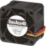 8010470843 9GA0924P4G03, San Ace 9GA Series Axial Fan, 24 V dc, DC Operation, 116m³/h, 3.6W, 150mA Max, 92 x 92 x 25mm Hirschmann