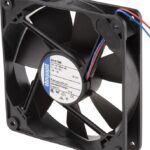 8009482765 4412FGM, 4400 F Series Axial Fan, 12 V dc, DC Operation, 140m³/h, 3.2W, 119 x 119 x 25mm Hirschmann