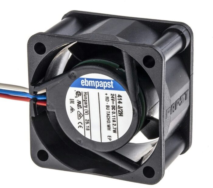 8015739725 Вентилятор Ebmpapst 414J/2H 24V DC 110mA 2.7W 40x25 3pin Hirschmann — изображение 3