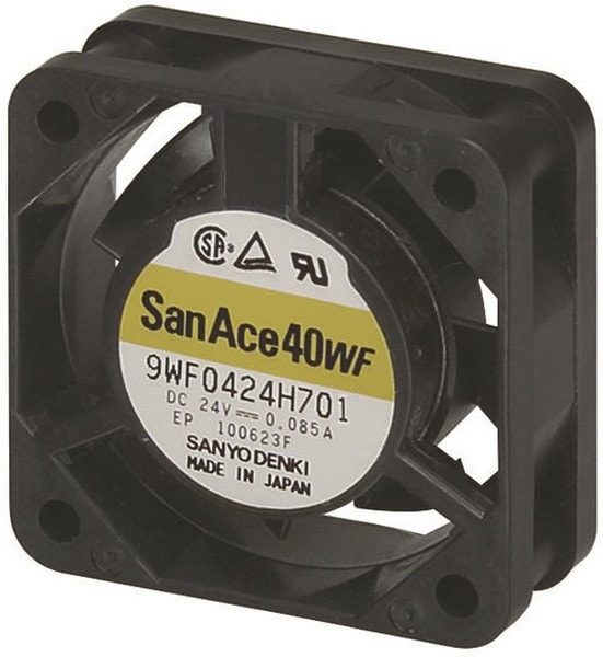 doc021963109 8005415577 9WF0424F6D01, DC Fans DC Axial Fan, 40x40x20mm, 24VDC, Oil Proof, Locked Rotor Sensor Hirschmann — изображение 1