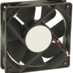 8006100130 OD1232-12MB, Fan Tubeaxial 12VDC Square - 120mm L x 120mm H Ball 107.0 CFM (3.00m³/min) 2 Wire Leads Hirschmann