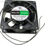 8510001638 G12038HA2BL-5P, (120*120*38 220V), Вентилятор 220В AC, 2600об/мин., 2.32м3/мин, 120х120х38мм, подшипник качения, тип вывода - провод Hirschmann