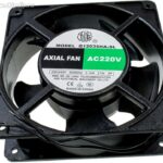 8000651670 G12038HA2SL-7P, (120*120*38 220V), Вентилятор 220В AC, 2600об/мин., 2.32м3/мин, 120х120х38мм, подшипник скольжения, тип вывода - провод Hirschmann