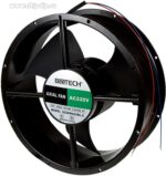 8000091332 G2509HA2BL-C, (246*246*89 220V), Вентилятор 220В AC, 2500об/мин. 13.5м3/мин, 246х246х89мм, 3 лопасти, подшипник качения, тип вывода - провод Hirschmann