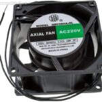 8005552226 G8038HA2S, (80*80*38 220V), Вентилятор 220В AC, 2400об/мин., 0.9м3/мин, 80х80х38мм, подшипник скольжения, тип вывода - провод Hirschmann