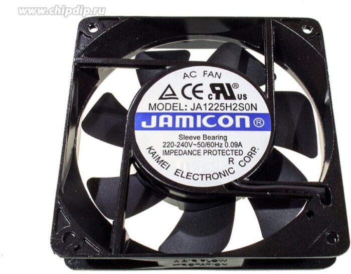 8702904482 JA1225H2S0N-T, вентилятор 220В клеммы 120х120х25мм подшипник скольжения Hirschmann — изображение 4