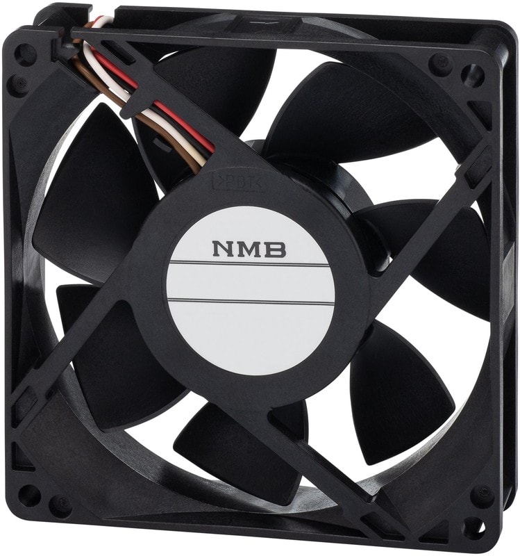 doc022386163 8006955063 09225VE-24L-CU-02, Fan Tubeaxial 24VDC Square - 92mm L x 92mm H Ball 63.5 CFM (1.78m³/min) 4 Wire Leads Hirschmann — изображение 1