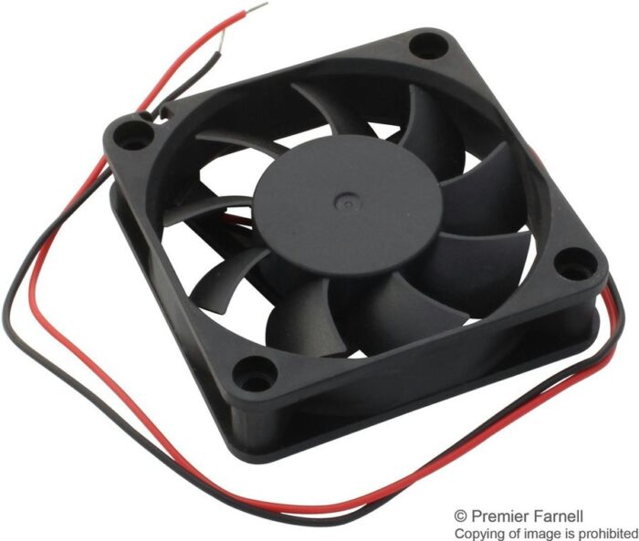 8000391054 MC002109, DC Axial Fan, 12 V, Square, 60 mm, 15 mm, Hydro Wave Bearing, 18.84 CFM Hirschmann — изображение 2
