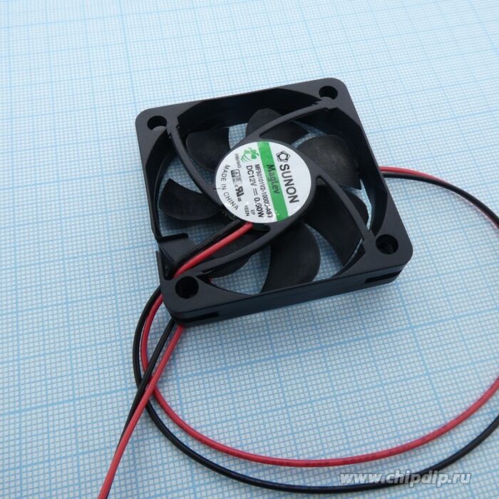 8007035708 MF50101V2-1000U-A99, Вентилятор осевой, 12В DC, 50x50x10мм, подшипник Vapo, 18,7куб.м/ч, 25,6дБА Hirschmann — изображение 2