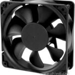 8002937781 EC12038H12S, (120*120*38 12V), Вентилятор 12В, 120х120х38мм, 156.3 м3/час, 41dB, подшипник скольжения, 2600 об/мин Hirschmann