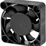 8002940290 EC4010H12B, (40*40*10 12V), Вентилятор 12В, 40х40х10мм, подшипник качения, 5500 об/мин 2 вывода Hirschmann