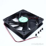 8003661235 EC12025L12S, (120*120*25 12V), Вентилятор 12В, 120х120х25мм, 124.62 м3/час, 37.2dB, подшипник скольжения, 2000 об/мин Hirschmann
