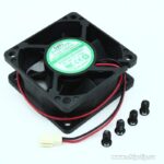 8006380550 EC6025L12S, (60*60*25 12V), Вентилятор 12В, 60х60х25мм, подшипник скольжения, 4000 об/мин, коннектор на проводе Hirschmann — изображение 2