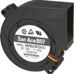 8016182576 9BMB24P2H01, San Ace B97 Series Blower, 24 V dc, 39.2cfm, DC Operation, 97 x 97 x 33mm Hirschmann