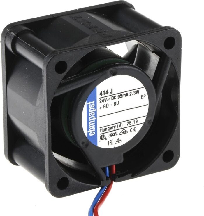 8009482428 414J, 400 Series Axial Fan, 24 V dc, DC Operation, 19m³/h, 2.3W, 100mA Max, IP20, 40 x 40 x 25mm Hirschmann — изображение 3
