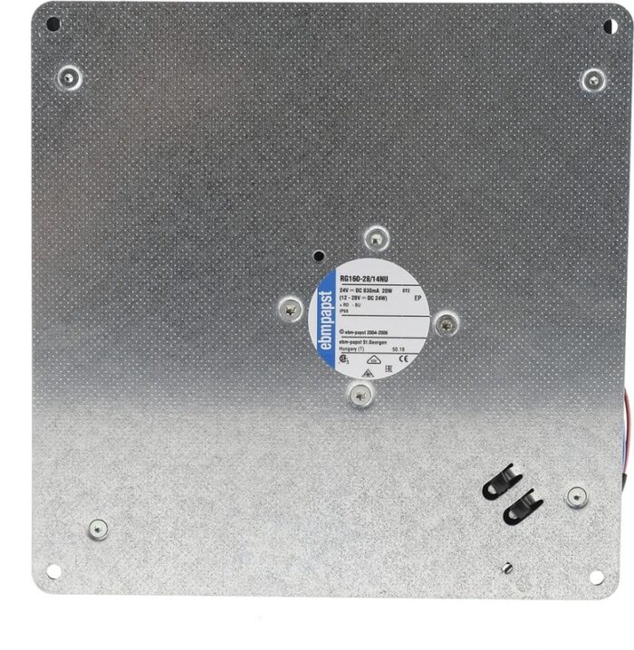 8005924801 RG160-28/14NU, Fan Blower, Centrifugal 24VDC Square - 220mm L x 220mm H Ball 123.0 CFM (3.44m³/min) 2 Wire Leads Hirschmann — изображение 5
