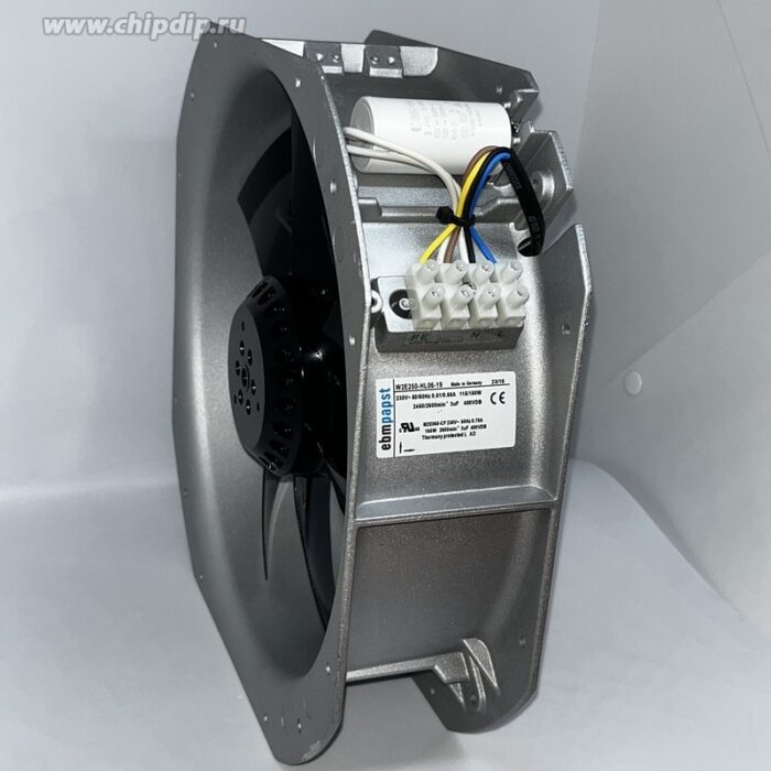 8017106064 Вентилятор Ebmpapst W2E250-HL06-19 230V 50/60Hz 0.51/0.66A 115/150W 2450/2600min-1 280X80 () Hirschmann — изображение 3