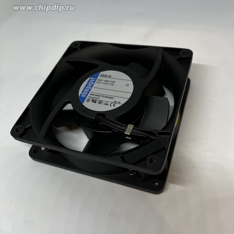 doc022789797 8009069845 Вентилятор Ebmpapst 4890 N 230V 50/60Hz 11/10W 119X38 Клемма Hirschmann — изображение 1