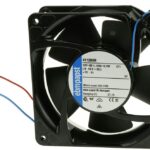 8008714967 4112NHH, Fan Tubeaxial 12VDC Square - 119mm L x 119mm H Ball 152.9 CFM (4.28m³/min) 2 Wire Leads Hirschmann