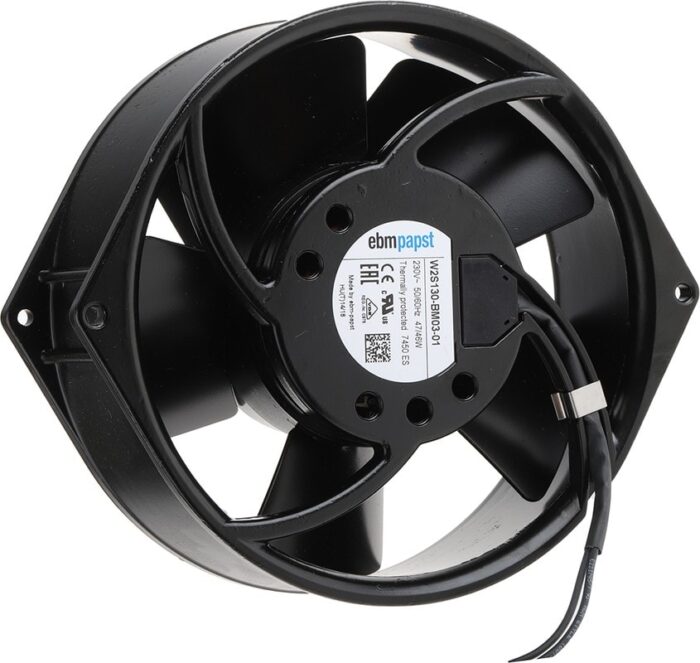 9000803650 W2S130-BM03-01, Вентилятор D150х55 мм, 230В, 46/47Вт, подшипник качения, 2700 об/мин, 2 pin Hirschmann — изображение 4
