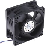 8005778630 8214JN, Fan Tubeaxial 24VDC Square - 80mm L x 80mm H Ball 78.0 CFM (2.18m³/min) 2 Wire Leads Hirschmann — изображение 5