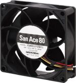 8049670619 Вентилятор Sanyo Denki San Ace 80 9GA0824P2S001 24V DC 0.42A 80X32 4pin Hirschmann