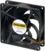 8006936670 9WPA0912P4G001, Fan Tubeaxial 12VDC Square - 92mm L x 92mm H Ball 86.5 CFM (2.42m³/min) 4 Wire Leads Hirschmann