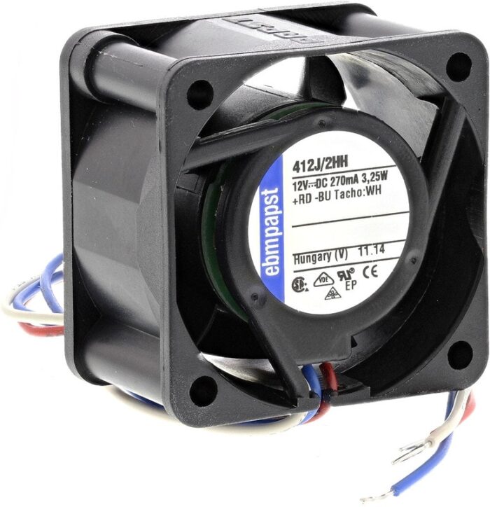 8049096910 Вентилятор Ebmpapst 412J/2HH 12V 270mA 3.25W 40x25 3pin Hirschmann — изображение 4