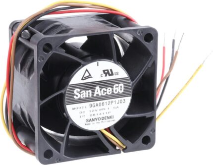 8049621401 Вентилятор Sanyo Denki San Ace 60 9GA0612P1J03 12V DC 1.5A 60X38 4pin Hirschmann