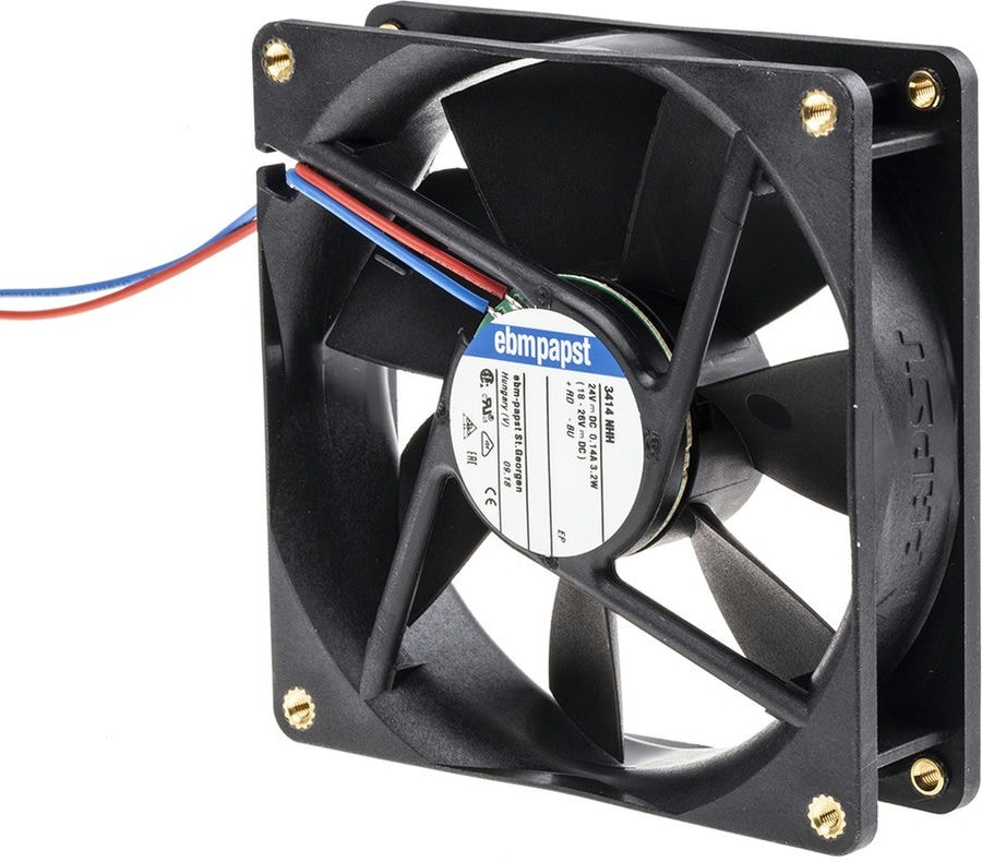 doc023690133 8009908701 3414NHH-RS0, 3400 N Series Axial Fan, 24 V dc, DC Operation, 102m³/h, 3.2W, 92 x 92 x 25mm Hirschmann — изображение 1
