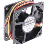 8005415544 9S0612M4011, DC Fans DC Axial Fan, 60x60x25mm, 12VDC, Silent Series, Ribless, Tachometer Hirschmann