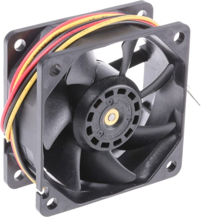 8005415544 9S0612M4011, DC Fans DC Axial Fan, 60x60x25mm, 12VDC, Silent Series, Ribless, Tachometer Hirschmann — изображение 2