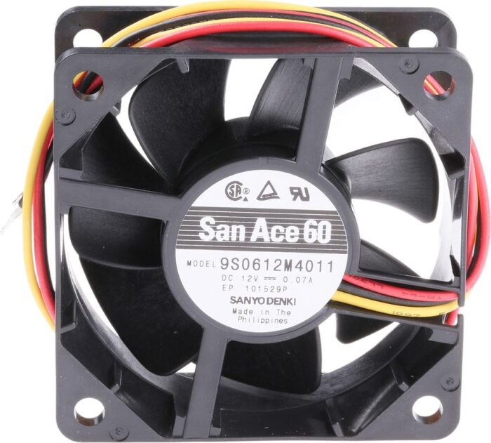 8005415544 9S0612M4011, DC Fans DC Axial Fan, 60x60x25mm, 12VDC, Silent Series, Ribless, Tachometer Hirschmann — изображение 3