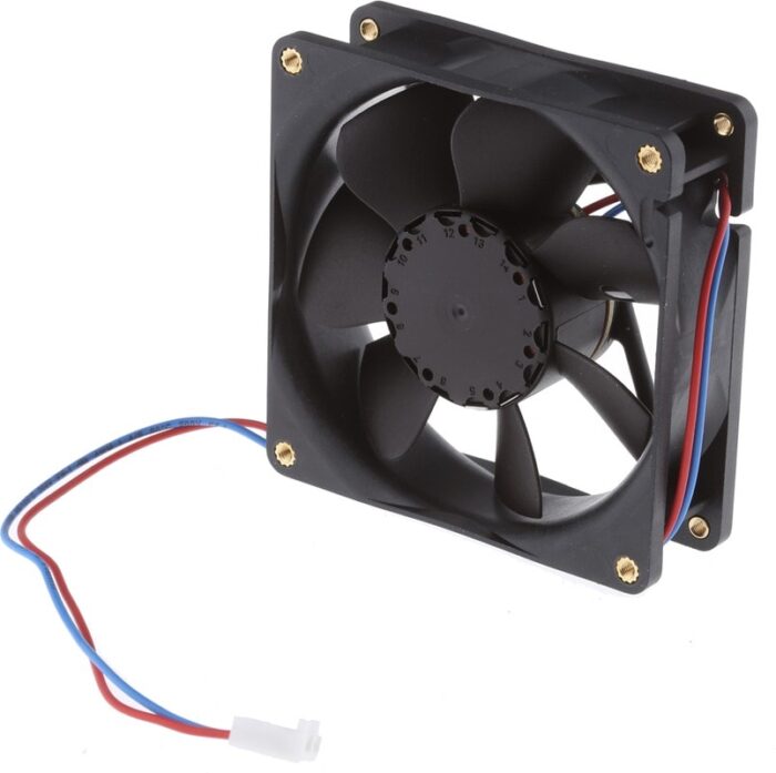 8009104098 8412NH-RS0, 8400 N Series Axial Fan, 12 V dc, DC Operation, 79m³/h, 2.2W, 80 x 80 x 25mm Hirschmann — изображение 2