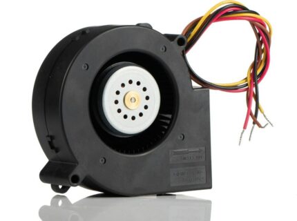 8007726944 9BMC12P2G001, Blowers & Centrifugal Fans DC Blower, 97x33mm, 12VDC, 65.3CFM, 74.4W, 69dBA, 8200RPM, Performance, Tach/PWM Hirschmann