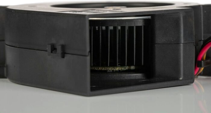 8008662479 9BMC12P2G001, Fan Blower 12VDC Rectangular/Rounded - 97.1mm L x 95mm H Ball 65.3 CFM (1.83m³/min) 4 Wire Leads Hirschmann — изображение 3