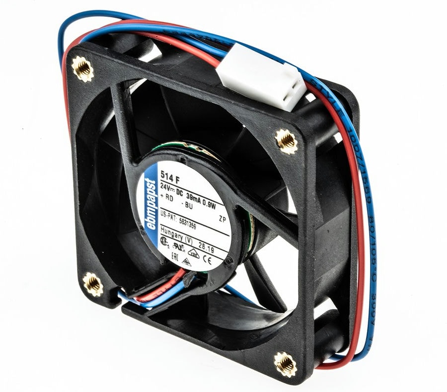 doc023853495 8010469877 514F-RS0, 500 F Series Axial Fan, 24 V dc, DC Operation, 20m³/h, 900mW, 50 x 50 x 15mm Hirschmann — изображение 1