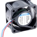 8010577273 412J/2HH-RS0, 400 Series Axial Fan, 12 V dc, DC Operation, 24m³/h, 3.3W, 40 x 40 x 25mm Hirschmann